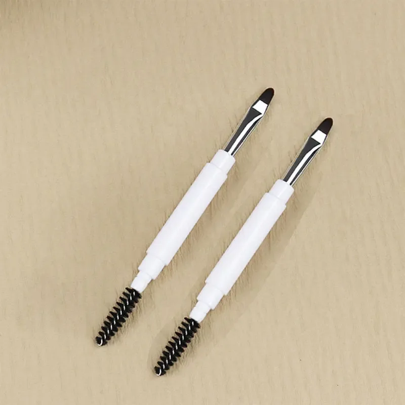 Dwustronne przenośne pędzle do makijażu Rozmiar podróżny Pędzle do makijażu Cienie do powiek Eye Brow Crease Niezbędne narzędzia kosmetyczne z pokrywką — image 11