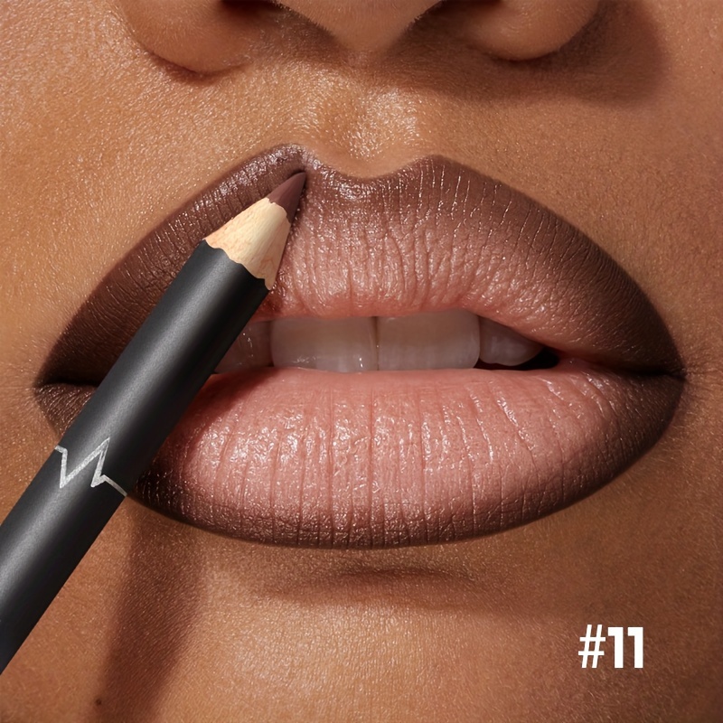 Waterproof Matte Lipliner Pencil Red Contour Tint Lipstick Long Lasting Non-stick Cup Moisturising Lips Makeup 12 Colors — image 14