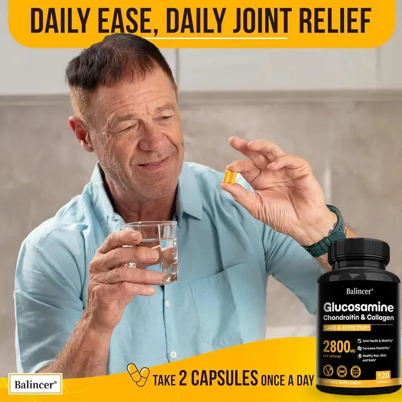 Glucosamine Chondroitin MSM Support Bone Health and Relieve Joint Discomfort Increases Flexibility - Joint Support Supplement — image 6