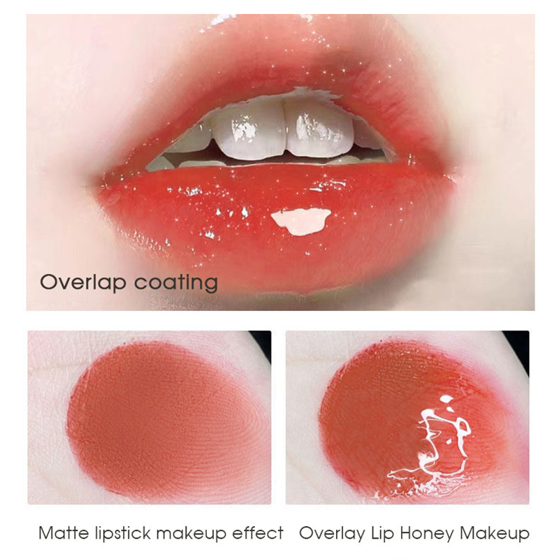 Four pack lip gloss set box water gloss jelly lip gloss moisturizing glass lips not easy to stick to cup — image 6