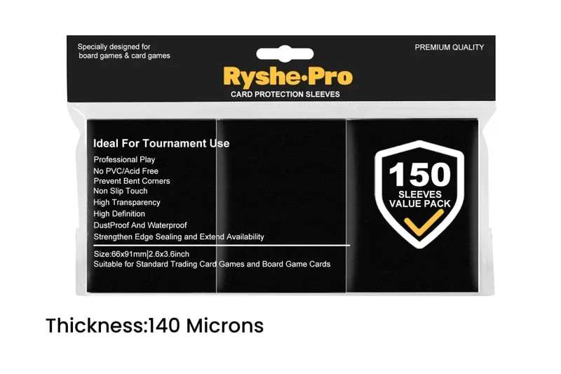 150Pcs Premium Card Sleeves 2.6"x3.6" Compatible with Standard Size Trading Cards for MTG Pokemon TCG Baseball Card Sport Cards — image 15