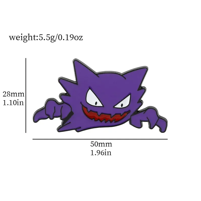 Gengar Cartoon Brooches Anime Enamel Lapel Pins for Backpack Accessories Fans Collection Brooches Jewelry Gift — image 15