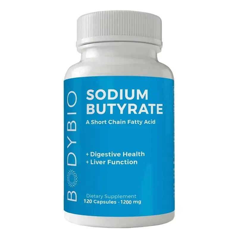 Sodium Butyrate Supplement Capsules para sa Digestion Health Supportloat Gas at Constipation Relief 120 Capsules — image 8