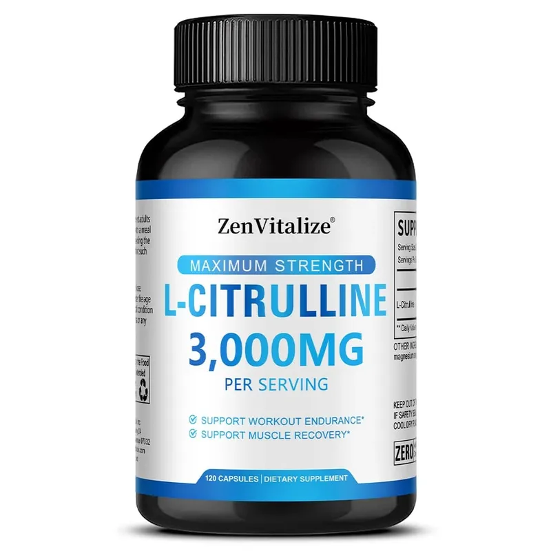 L Citrullin 3000 mg Ergänzungskapseln für Männer und Frauen – Muskelregeneration und Trainingsausdauer – vegan, gentechnikfrei — image 9