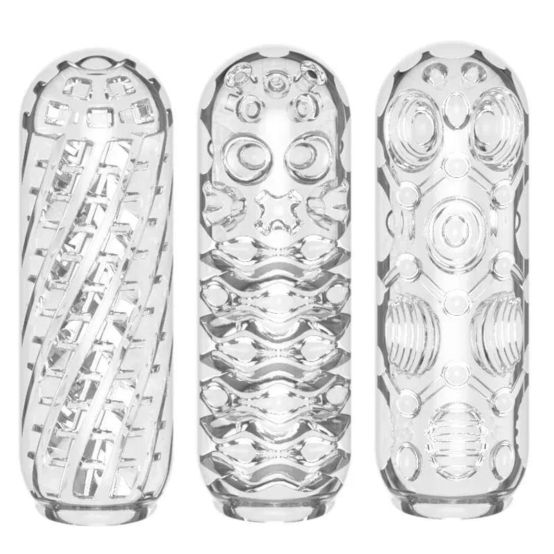 Masturbation for Men Penis Pleasent Aircraft Cup Device Soft Transparent Pocket Vaginal Sleeve Training 18 Adult Erotic Sex Toys — image 1