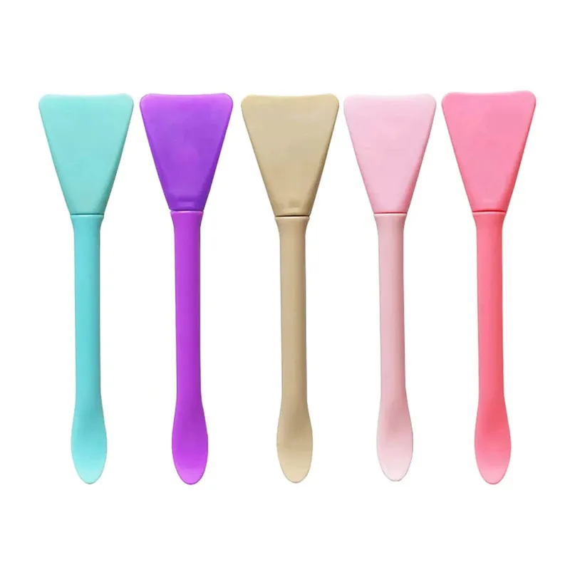 5pcs Silicone Face Mask Brushes Makeup Spatula Applicator Skincare Spatula Lotion Face Cream Applicator Spa Makeup Tools