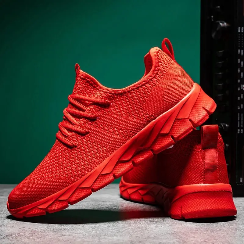 Men's shoes Four Seasons new plus size Flying weaving Lightweight Breathable Casual Sports Shoes Soft Sole Outdoor Running Shoes — image 2