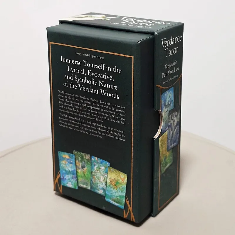 Verdance Tarot pakli merev dobozban 78 db Lyrical természet ihlette RWS Tarot kártyák Dupla dombornyomott karton 12*7cm — image 4