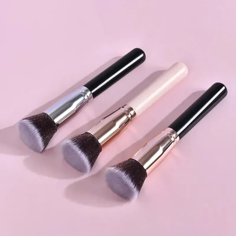 1pc Flat Makeup Brushes Kabuki Foundation Brush Liquid Cream Powder Contour Blending Face Repair Beauty Tools Brochas Maquillaje — image 3