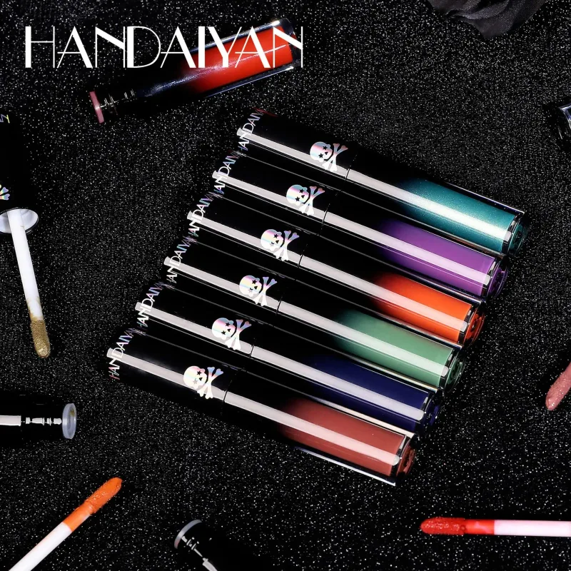 Matte Vampire Black Purple Lipstick Waterproof Long Lasting Lip Gloss Halloween Christmas Moisturizing Pigmented Lip Makeup — image 5
