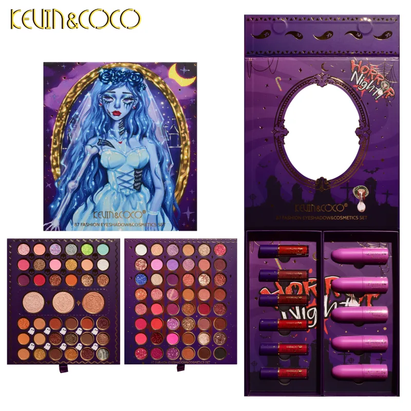 87 Color Fashion Eyeshadow Cosmetic Set Eye Shadow Lipgloss Lipstick Makeup Kit
