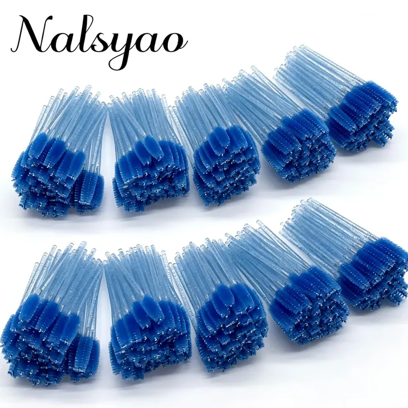 50pcs Disposable Eyelash Brushes Extension Crystal Eyebrow Brush Mascara Wand Eye Lashes Cosmetic Tool Set Makeup Beauty