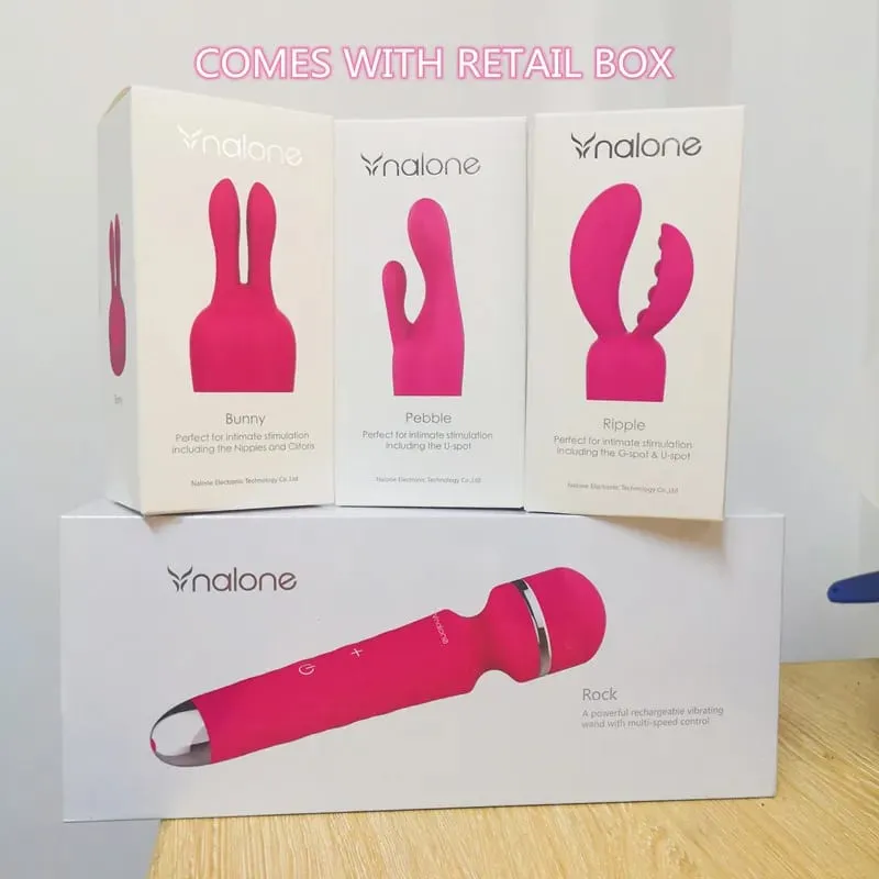 Nalone Powerful Vibrator Optional 3 Nozzles USB Recharge Magic Wand AV Vibrator Massager Vibration Dildo Adult 18+ Women Sex Toy — image 10