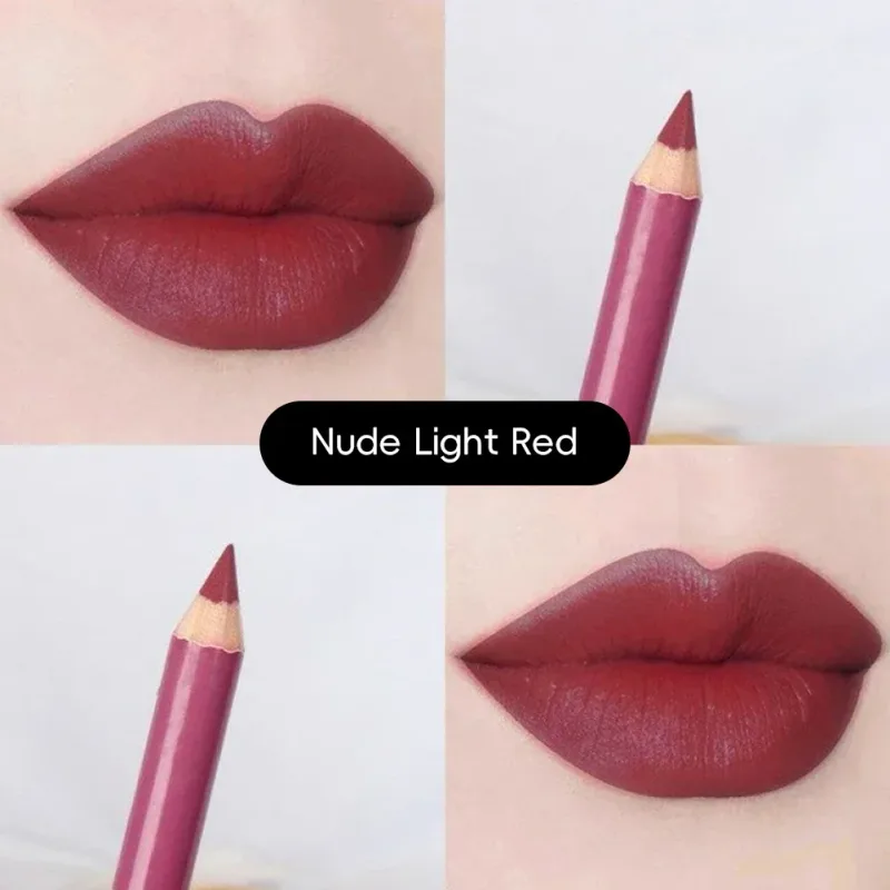 Waterproof Lip Liner Matte Nuede Red Long Lasting Makeup Pens Non-stick Cup Lipstick Women Party Makeup Lip Cosmetics — image 19