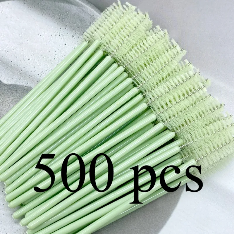 Zanse 50/500pcs Wenkbrauw Wimper Borstels Wimper Spoolies Mascara Wands Applicator voor Wimperverlenging Make-Up Tool — image 11