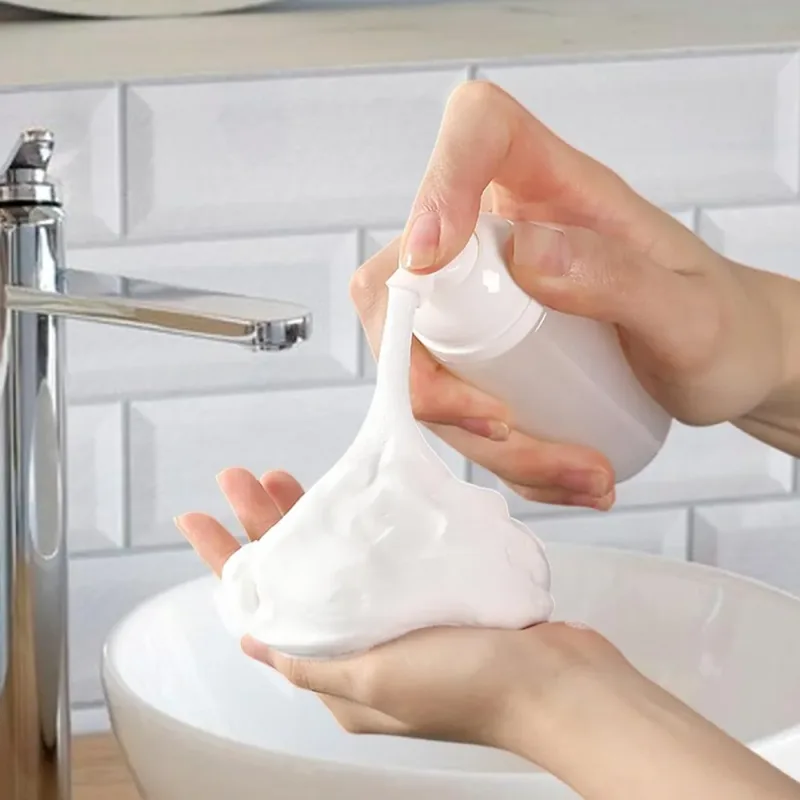 20/40 ks 60ml plastové plnitelné nepropustné lahvičky s prázdnou pumpičkou na řasy Sada cestovního dávkovače mýdla na mýdlo na make-up — image 5