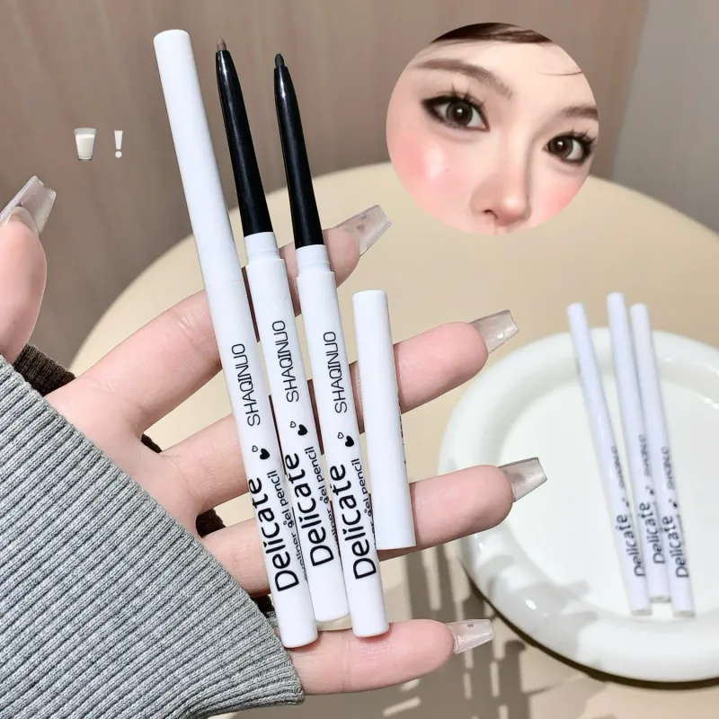 Waterproof Matte Gel Eyeliner Pencil Smooth Black White Eyeliner Matte Eye Liner Pen Long Lasting Eyes Makeup Beauty Cosmetics — image 5