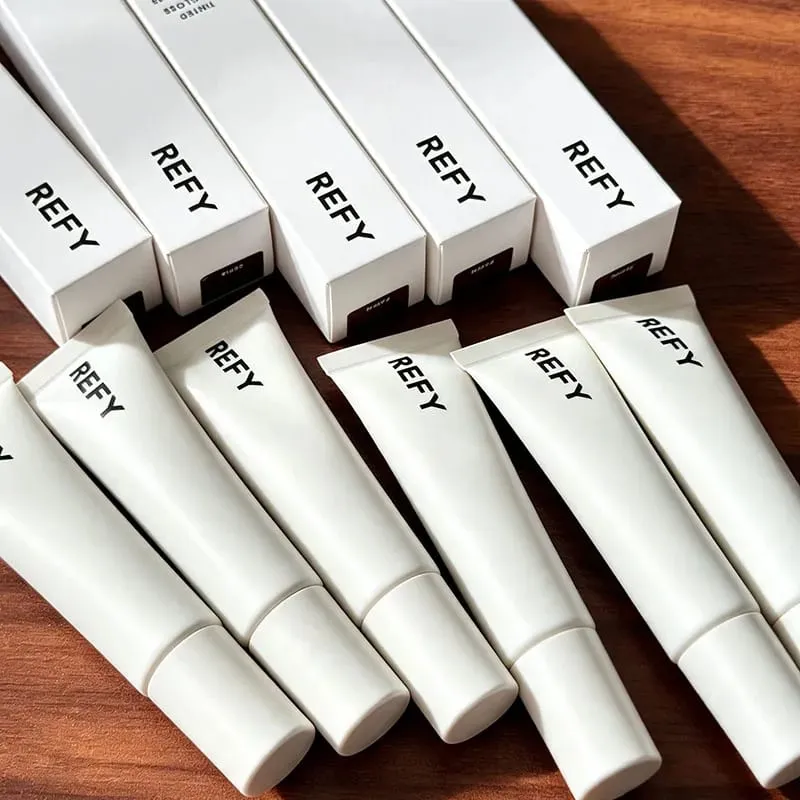 New REFY 6 Colors Metal Tip Lip Glaze Long-lasting Nourishing Hydrating Easy To Apply Lip Gloss Lipstick Lip Care Cosmetics