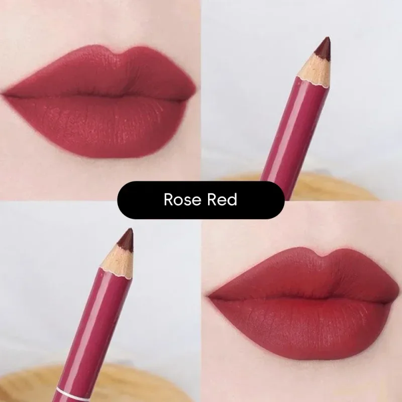 Waterproof Lip Liner Matte Nuede Red Long Lasting Makeup Pens Non-stick Cup Lipstick Women Party Makeup Lip Cosmetics — image 22