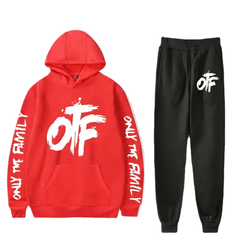 Harajuku Comfortable Funny OTF Letter Φούτερ Φούτερ Κοστούμι Ανδρικό/Γυναικείο Φούτερ + Παντελόνι Κοστούμι Χαριτωμένο σετ 2 τεμαχίων Ρούχα — image 8