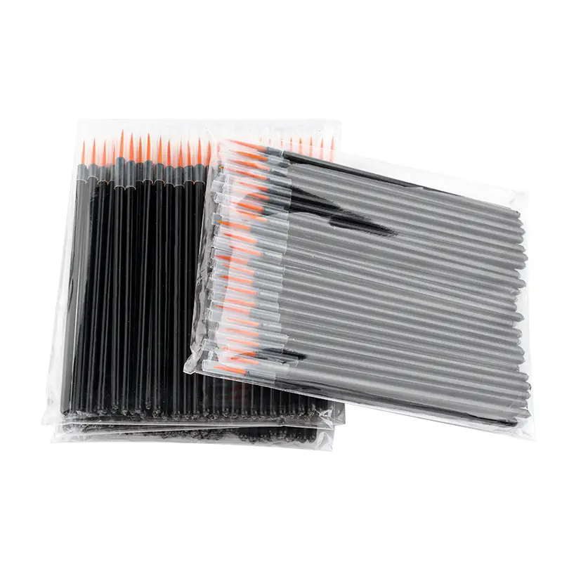 New 50/100 Pcs Eyeliner Brush Eye Shadow Applicator Fine Point Eye Liner Pens Brushes Eyelash Extension Cosmetic Wands — image 1