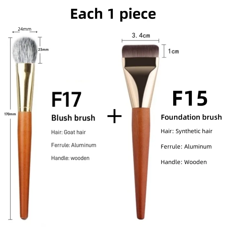 Blush Brush Highlighter Face Shadow Makeup Brushes Natural Goat Blusher Essential Cosmetic Tools — image 10