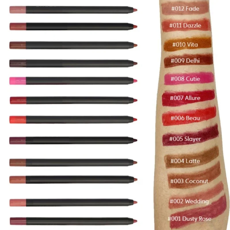 Nude Brown Lip Liner Pencil Lipstick Matte Smooth Waterproof Lipliner Long Lasting Non-stick Cup Lipstick Pen Beauty Cosmetics — image 6