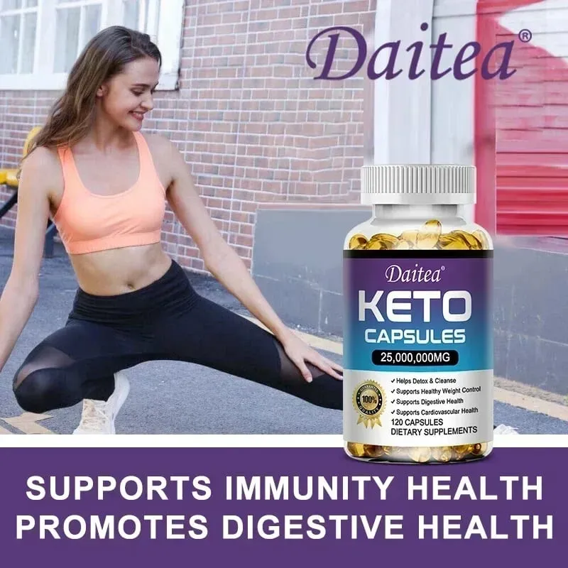 Keto Capsules - Weight & Fat Management Burn Belly Fat Detoxification Digestion Immunity - High Strength Ketone Supplement — image 4