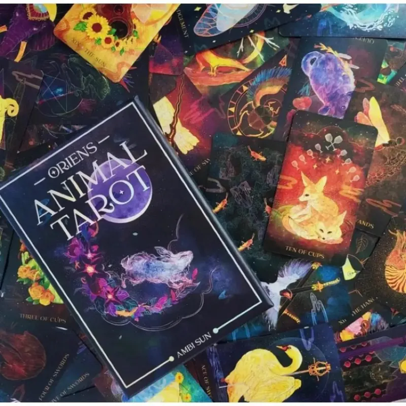 12x7 Cm Oriens Animal Tarot 78 Pcs Cards with Guidebook — image 2