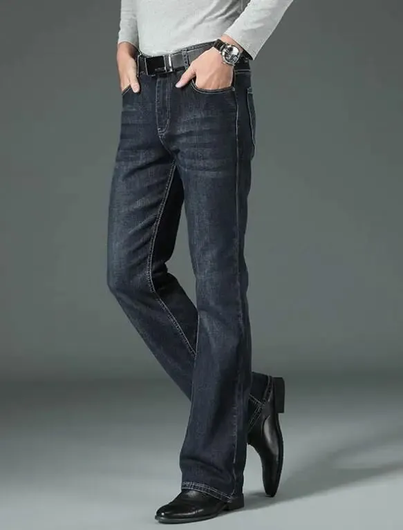 Men's Flared Jeans Loose Men Big-Leg Jeans Men Flared Pants Boot Cut Leg Designer Classic Jeans Multiple Styles Size 28-40 — image 10