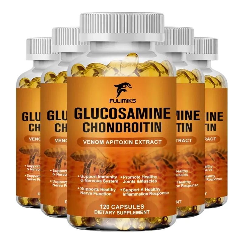 Glucosamine Chondroitin Capsules Vitamin C Nutrition Dietary Supplement Bone Knee Back Health Joints Mobility — image 9