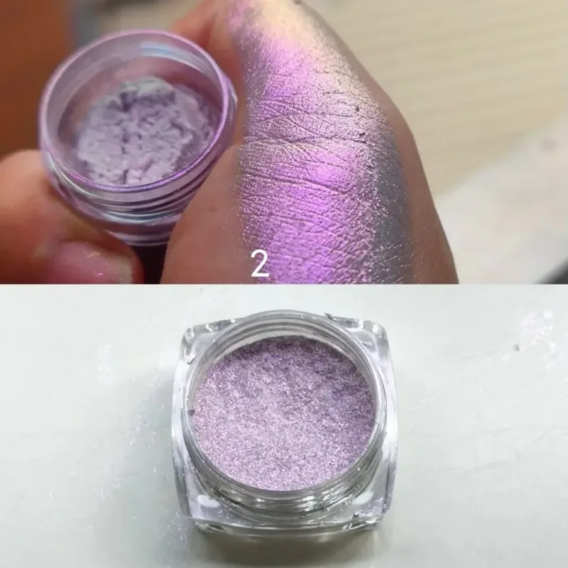 Glitter Eyeshadow Powder Long Lasting Chrome Chameleon Holographic Eyeshadow Powder Pigment Eye Makeup For Women Cosmetic — image 9
