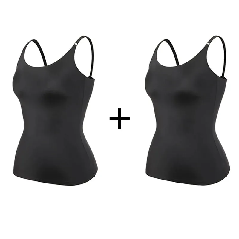 Seamless Shapewear Tank Tops Camisole Women Tummy Control Smooth Compression Vest Nude Black Women Clothing