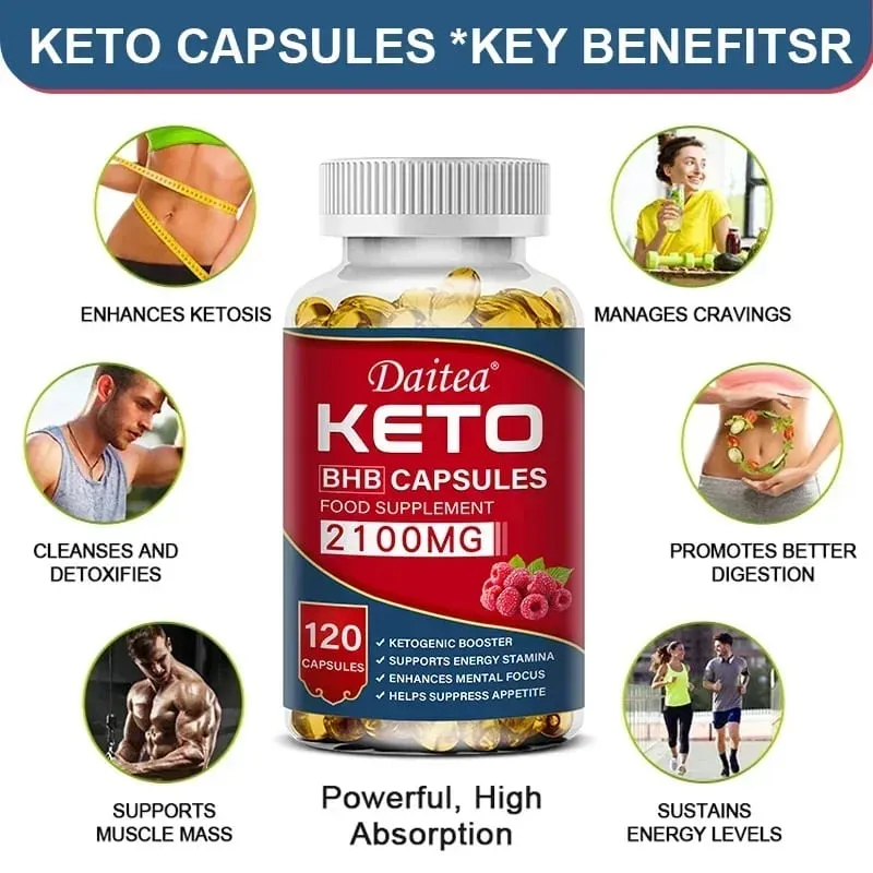 Weight Loss Capsules - 2100 mg - Ketogenic Enhancer Weight Management Fat Metabolis
