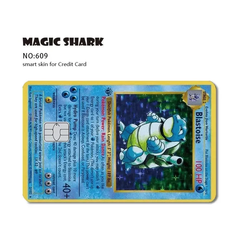 2026 New Charizard Blastoise Bulbasaur Eevee Metwo Sticker Film Skin Cover for Credit Debit Card — image 11