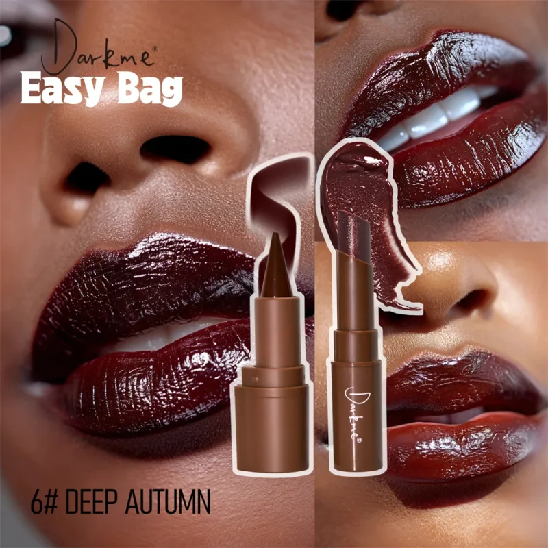 Tapered Tip Matte Lip Liner Pencil & Pearlescent Lipstick Set Long Lasting Waterproof Sparkling Professional Lip Makeup Duo