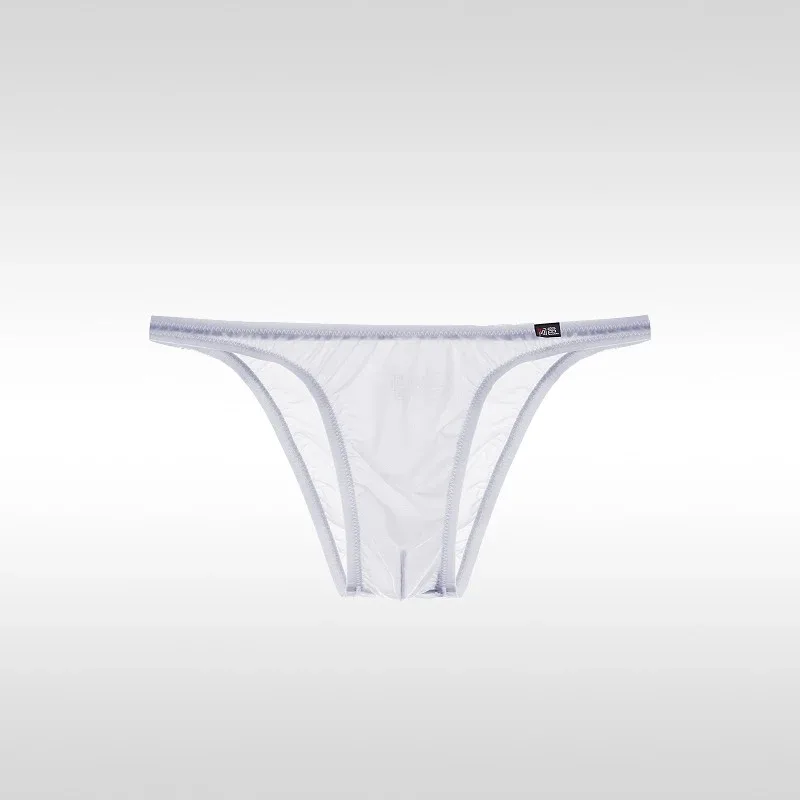 Men's Underwear Sexy Low-Waisted Ice Silk Ultra-Thin Silky Japanese Small Triangle Pants One-Piece — image 9