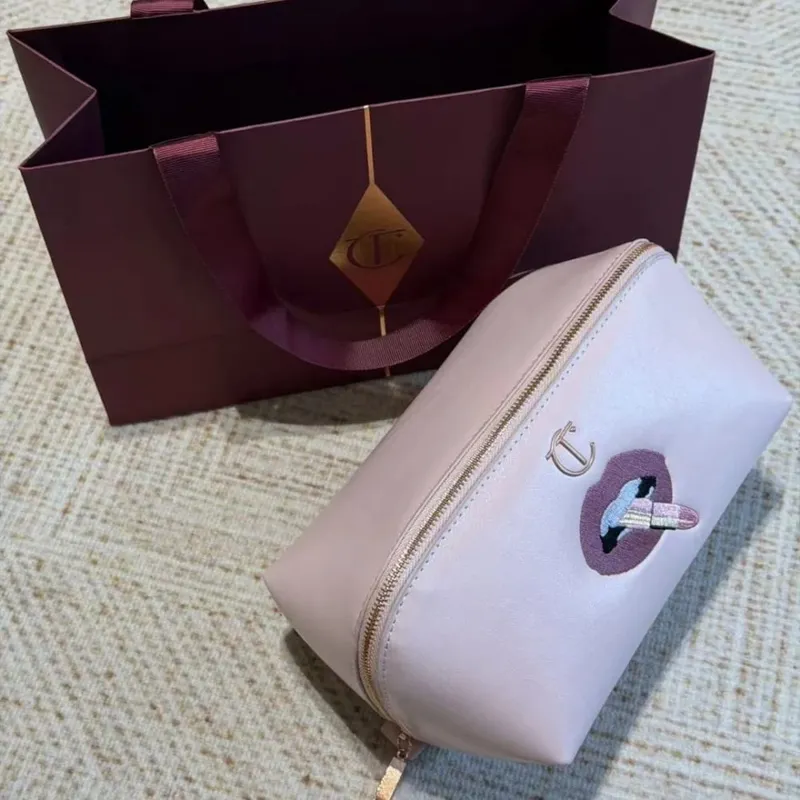 Charlotte Tilbury Matte Setting Pressed Powder 4 Colors Liquid Foundation Hollywood flawless filter CT Makeup Bag Gift Cosmetics — image 10