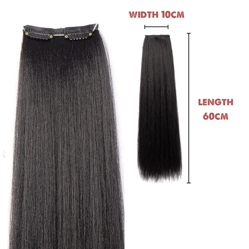 Hanfu wig piece corn whisker hairstyle one piece hair extension non knotted long straight hair piece antique hairstyle for women — image 12