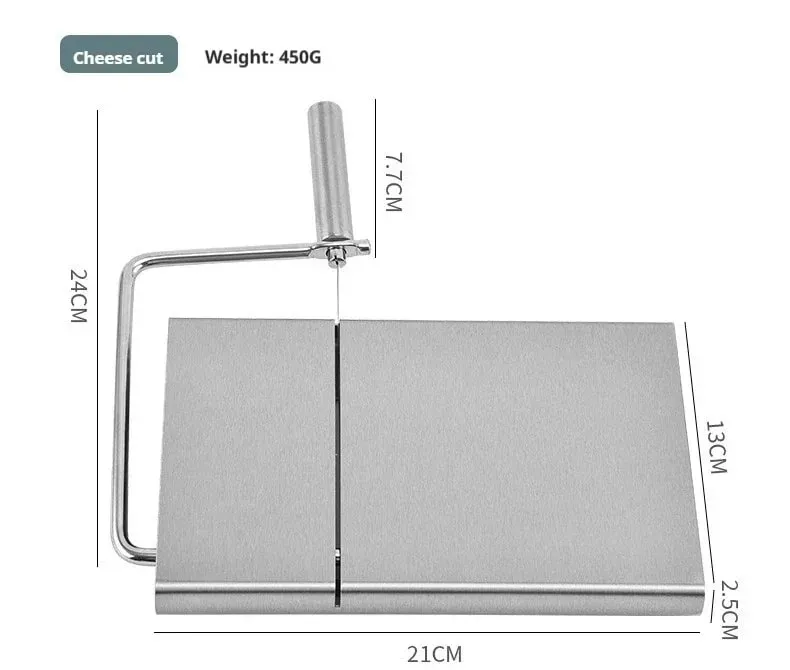 Cheese and Butter Slicers with Wire Cheese Adjustable Cheese Cutter Board 5pcs Replacement Stainless Steel Cutting Wire — image 5