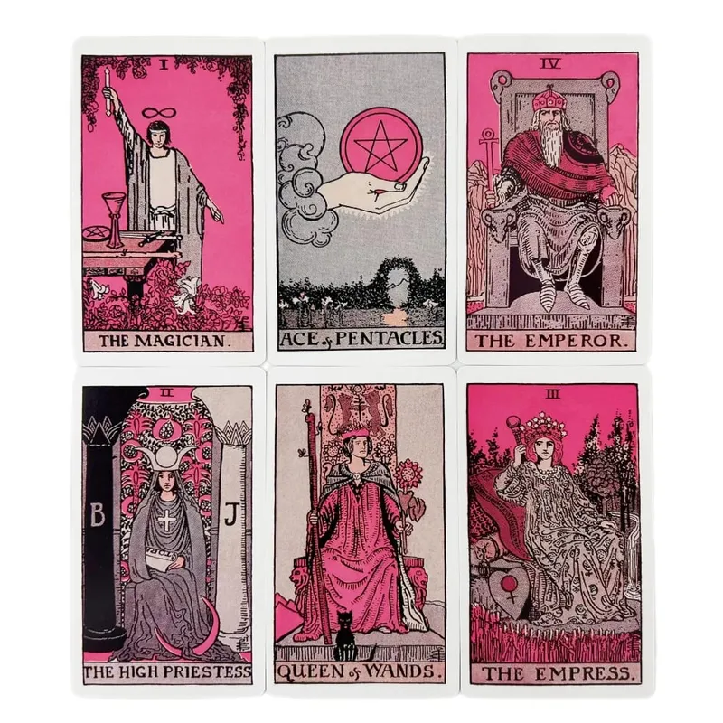 Rider 78pcs Tarot Cards Deck Set for Beginners,Prophecy Divination Deck Family Party Game Tarot Cards Deck — image 5