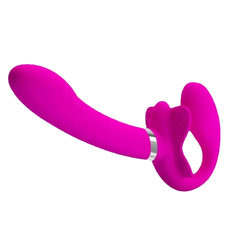 Strapless Strap-on Dildo Vibrators for Women Double-heads Vibrating Penis Lesbian Erotic Toys for Adult Sex Toys for Couples — image 1