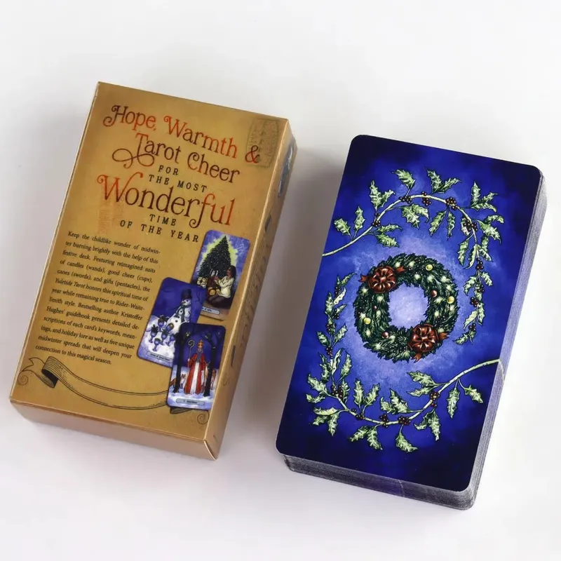 Yuletide Tarot Cards 78 PCS Christmas Holiday Winter Solstice Tarot Deck Divination Fortune Telling Oracle Board Game Gift — image 2