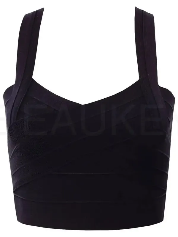 Rayon High Quality Short Sexy Women's Elastic Crop Top Summer Vest White Black Red Blue Yewllow Bodycon Top
