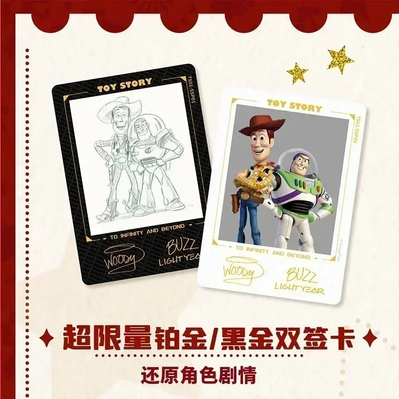 어린이를위한 정품 디즈니 시리즈 트레이딩 카드 미키 친구 Zootopia 스티치 베어 냉동 컬렉션 카드 어린이 장난감 선물
