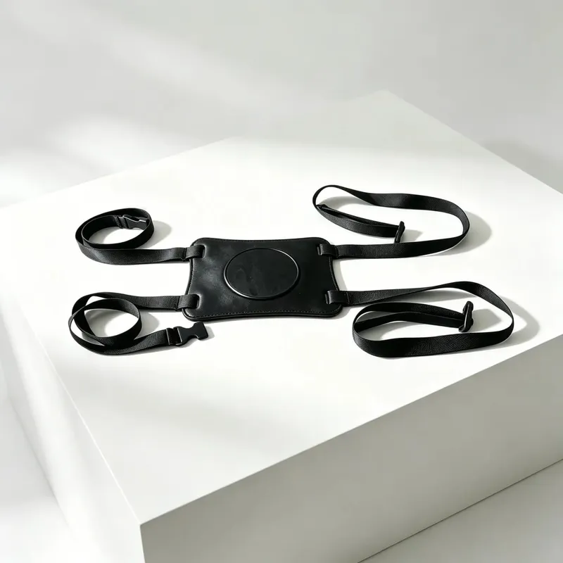Suporte para cadeira com vibrador mãos livres - Ventosa de silicone com alças ajustáveis para prazer de andar e brincar de casais — image 6
