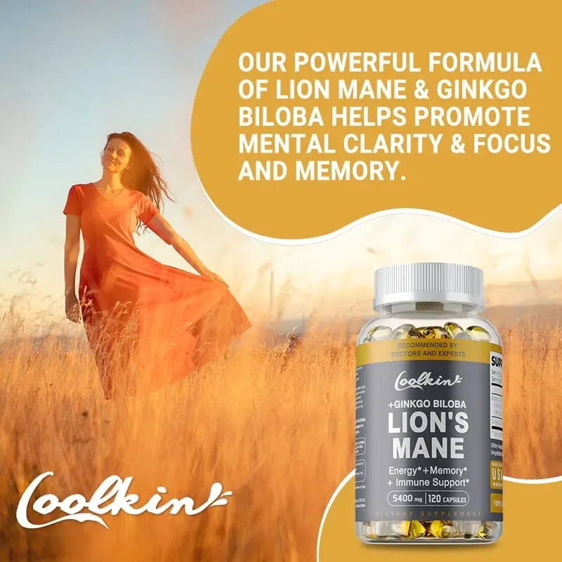 Lion's Mane Mushroom Capsules - Supports Brain Health Improves Mental Clarity and Enhances Memory and Concentration — image 3
