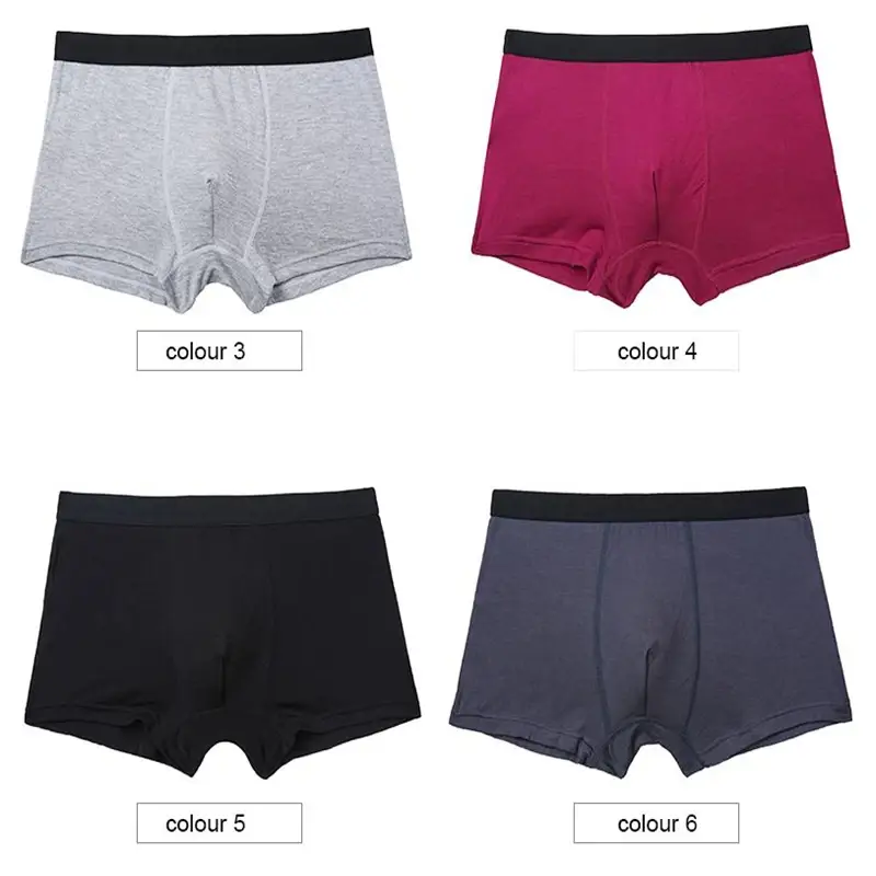6pcs/Set Black Boxer Men Underwear Bamboo Men's Panties Shorts Breathable Underpants Man Comfortable Sexy Boxers & Briefs Men 3256805629748070 — image 15