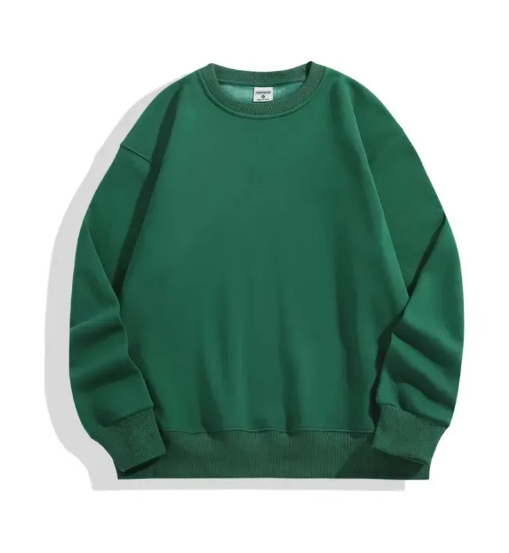 DIY Custom Logo 500GSM Heavy Weight Men's Hoodies New Autumn Winter Thick Cotton Men Top Solid Color Hoodies Sweatshirt Pullover