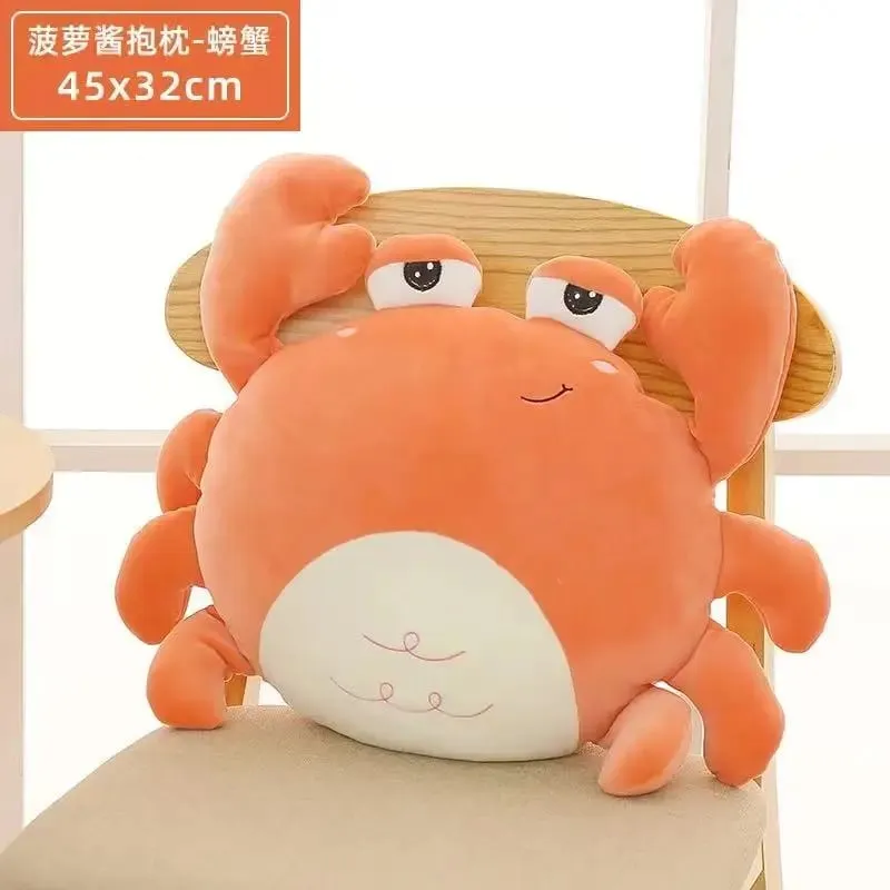 Cute Throw Pillows Crab Whale Goose Lion Pillow Comfortable Room Sofa Car Bed Office Headboard Cushion Doll Back Plush Toy Gift